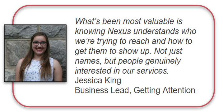 Getting Attention webinar testimonial