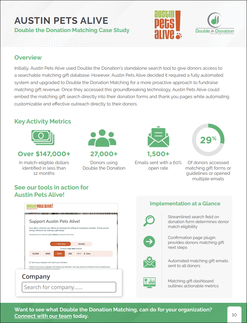 Double the Donation case study