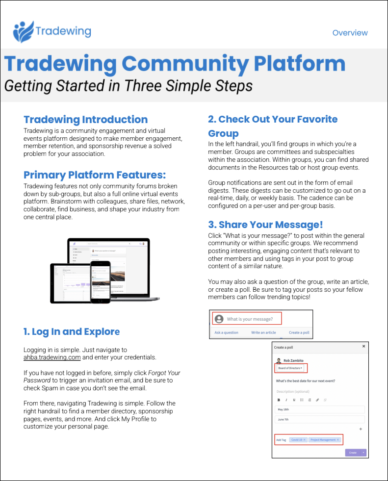 Tradewing one-pager