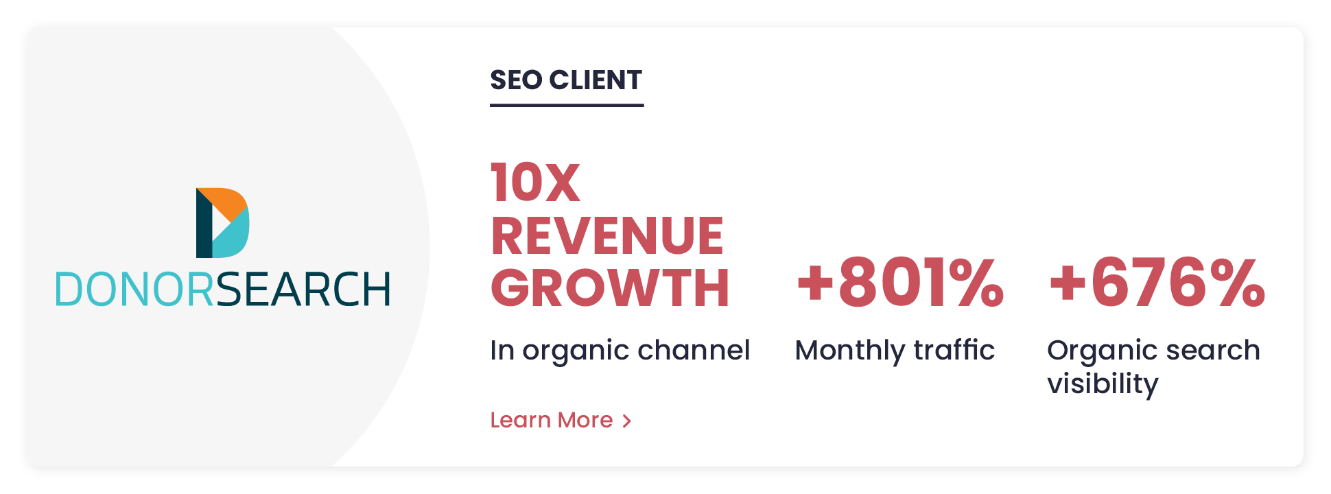 DonorSearch SEO case study