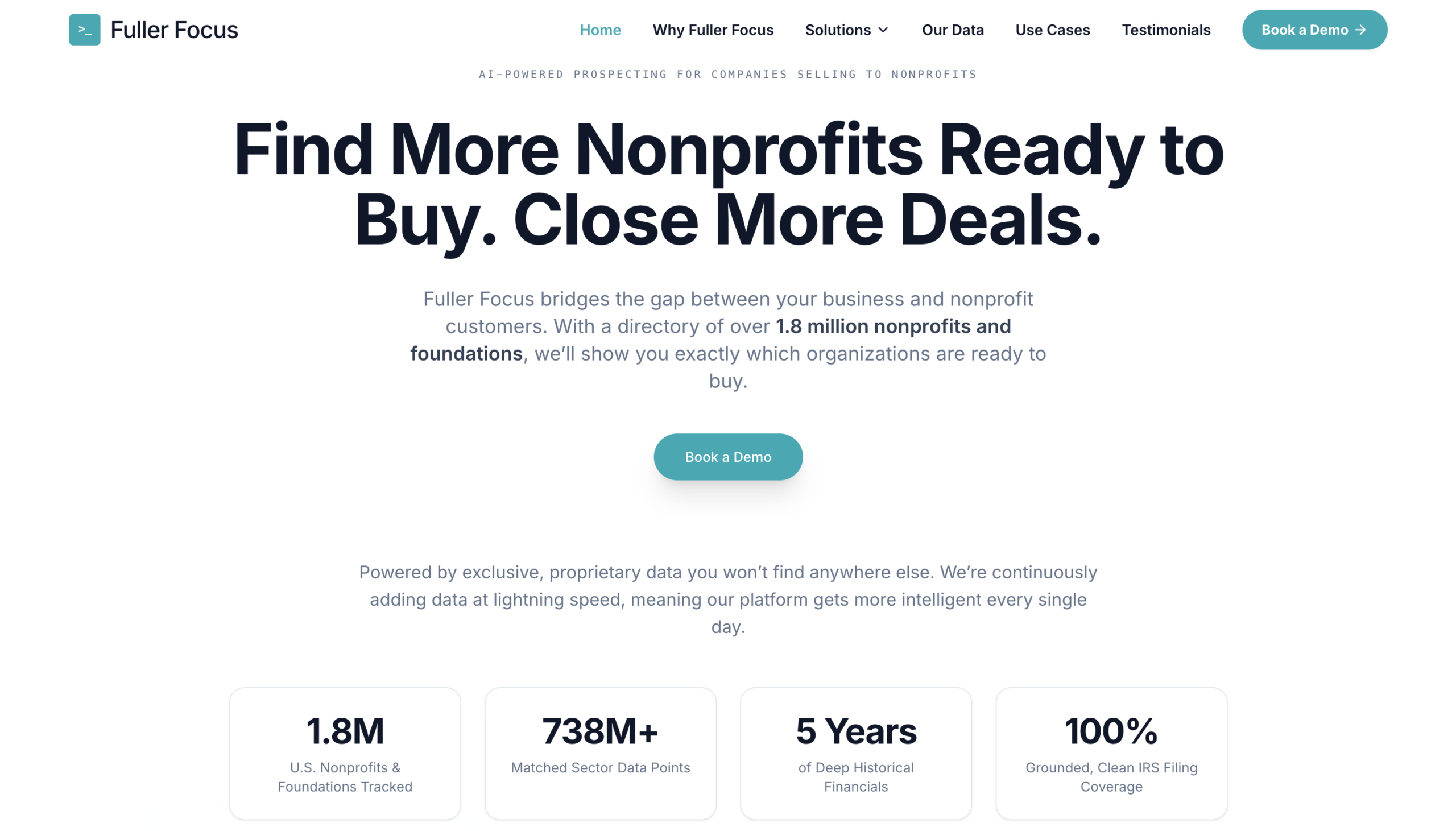 The Fuller Focus website homepage